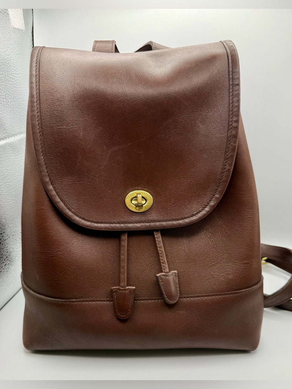 Vintage Coach 1993 Large Daypack Leather Backpack - Style 9791- Spotless